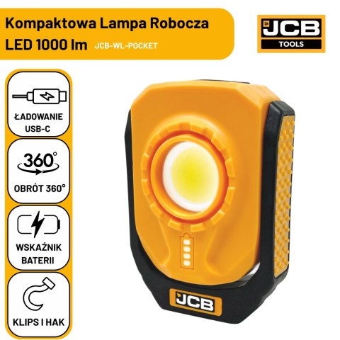 Lampa robocza LED JCB WL-POCKET 1000lm