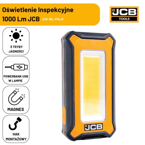 Latarka LED JCB WL-PALM 1000lm