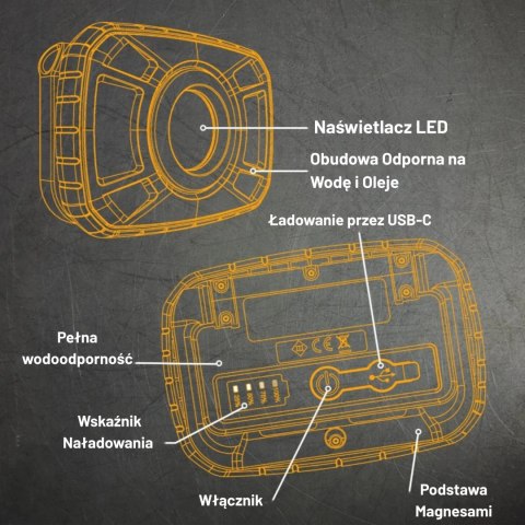 Latarka LED JCB WL-TUFFXONE 1500lm IP68