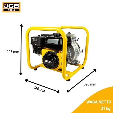 Motopompa spalinowa JCB WP80TP24 80mm 7,5KM (woda brudna)