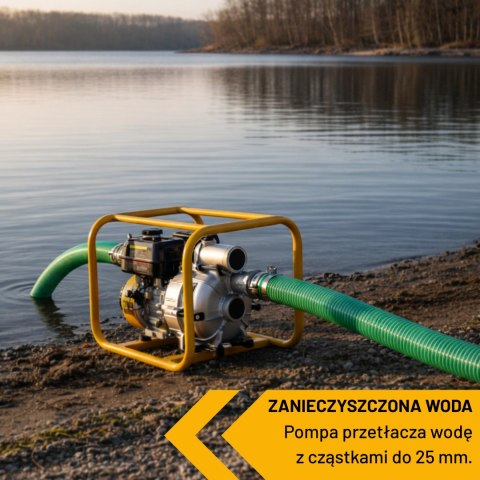 Motopompa spalinowa JCB WP80TP24 80mm 7,5KM zestaw (woda brudna)