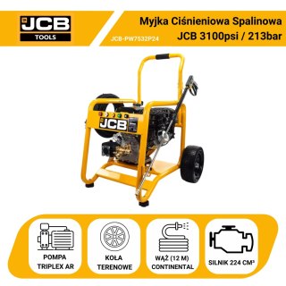 Myjka ciśnieniowa spalinowa JCB PW7532P24 213bar