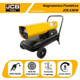 Nagrzewnica olejowa JCB SH215DP24 63kW
