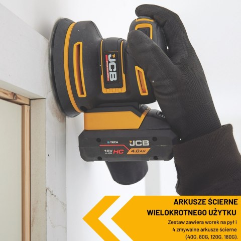 Szlifierka mimośrodowa JCB 18POS-125 18V 125mm