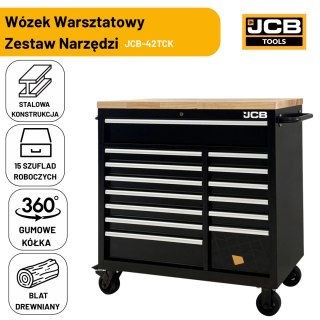 Wózek warsztatowy JCB 42TCK 42" 299 el.