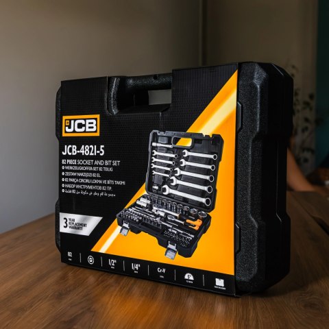Zestaw kluczy nasadowych JCB 41082 108 el. 1/2" 1/4"