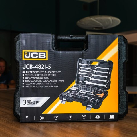 Zestaw kluczy nasadowych JCB 41082 108 el. 1/2" 1/4"