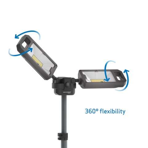 Akumulatorowa lampa budowlana 8000 lm ze zintegrowanym statywem Scangrip TOWER 8 CONNECT 03.6107C