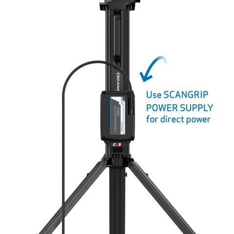 Akumulatorowa lampa budowlana 8000 lm ze zintegrowanym statywem Scangrip TOWER 8 CONNECT 03.6107C