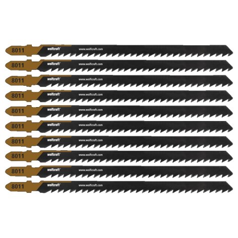 Brzeszczoty do wyrzynarek 100 mm łaty dachowe, szybkie cięcie 10 szt. wolfcraft