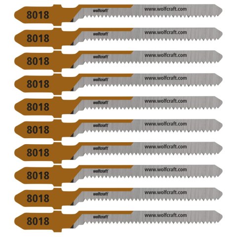 Brzeszczoty do wyrzynarek 20 mm, sklejki, dokładne cięcie po krzywych 10 szt. wolfcraft