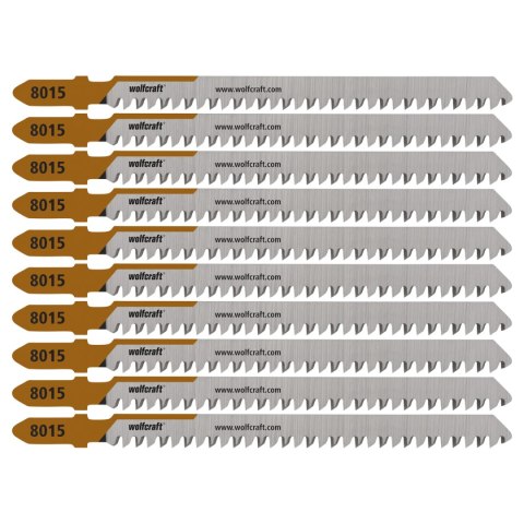 Brzeszczoty do wyrzynarek 60 mm, płyty wiórowe, dokładne cięcie 10 szt. wolfcraft