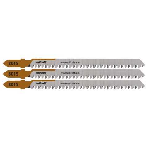 Brzeszczoty do wyrzynarek 60 mm, płyty wiórowe, dokładne cięcie 3 szt. wolfcraft