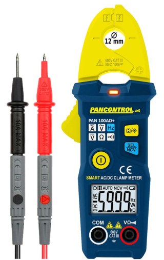 Cyfrowe cęgi prądowe PAN 100AD 100 A AC/DC CAT III 600V o = 12 mm