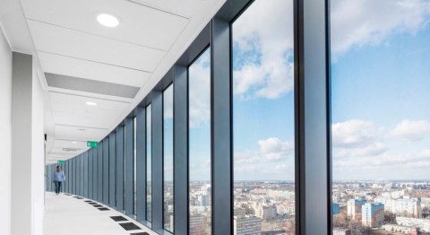 Czujnik obecności i zmierzchu HALLWAY KNX V3.5 natynkowy IP20 kwadrat biały