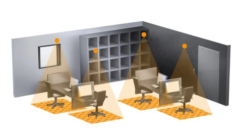 Czujnik obecności i zmierzchu Steinel IR Quattro MICRO 6m KNX V3.1 podtynkowy IP65 okrągły czarny