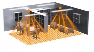 Czujnik obecności i zmierzchu Steinel IR Quattro Slim 4m KNX V3 podtynkowy IP20 kwadrat czarny
