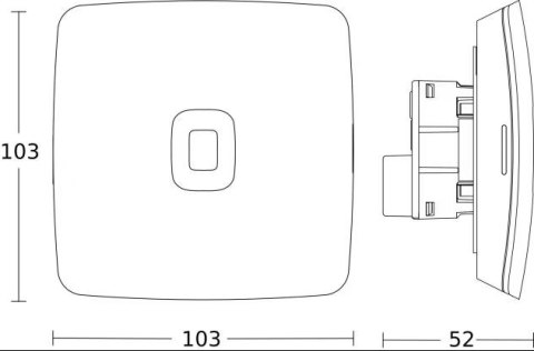 Czujnik prawdziwej obecności zmierzchu EO IP AP IP20 Bluetooth Mesh czarny RAL 9005 / tworzywo sztuczne
