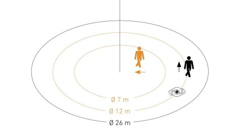 Czujnik ruchu i zmierzchu MD IR N360 COM1 Z łapkami antracyt