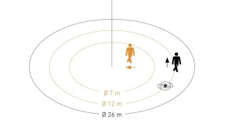 Czujnik ruchu i zmierzchu MD IR N360 COM1 Z łapkami biały