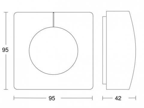 Czujnik światła Steinel Light Sensor Dual DALI-2 IPD natynkowy IP54 kwadrat biały