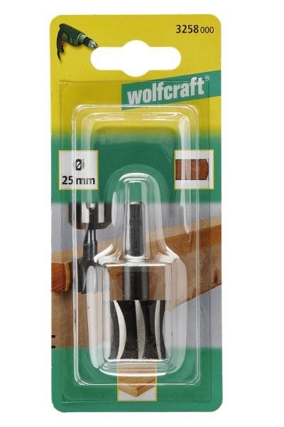 Frez promieniowy 25 mm Wolfcraft - WS, trzpień 8 mm