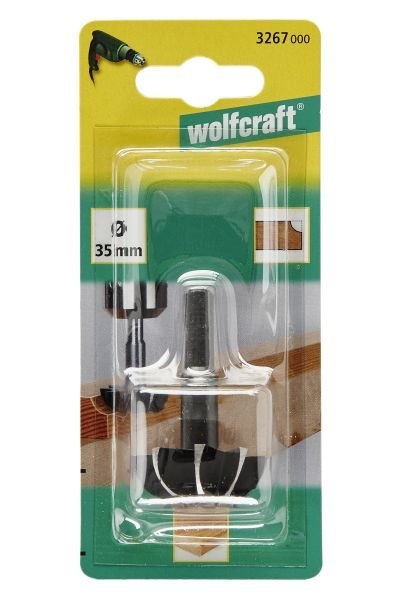 Frez promieniowy pół wypukły 35 mm Wolfcraft - WS, trzpień 8 mm
