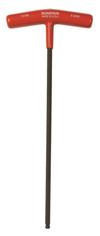 Klucz imbusowy 6,0 BONDHUS - uchwyt T, z kulką, dł. klingi 266 mm