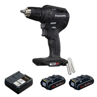 Kompaktowa i lekka wiertarko-wkrętarka 18 V Panasonic EY1DD1J18D, w zestawie ładowarka 2 x aku 18 V / 3,0 Ah