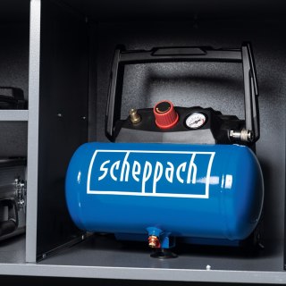 Kompresor Scheppach HC06 6 L zestaw akcesoriów