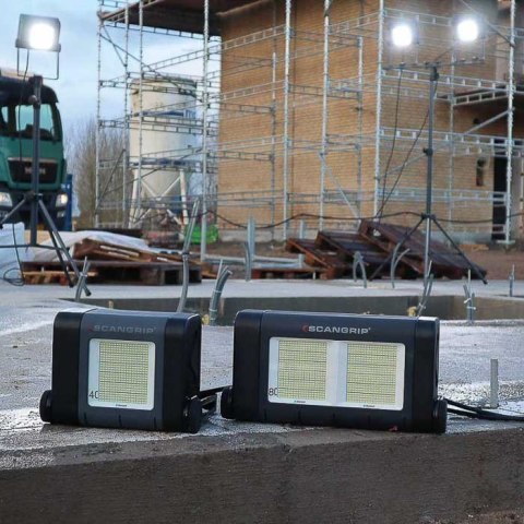 Lampa do oświetlania dużych obszarów roboczych 40000 lm Scangrip SITE LIGHT 40 03.5268 w walizce transportowej 49.0389