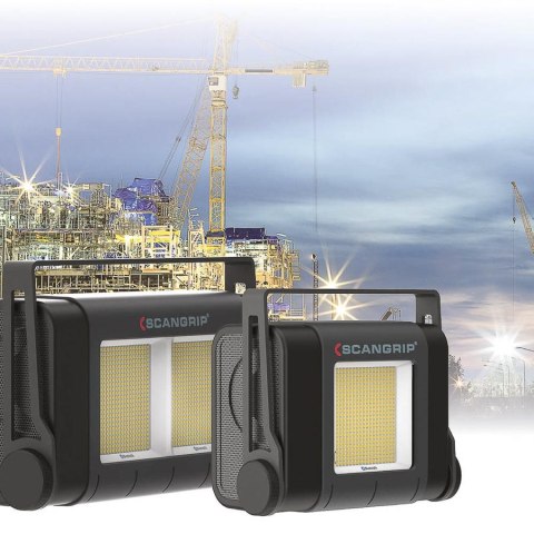 Lampa do oświetlania dużych obszarów roboczych 40000 lm Scangrip SITE LIGHT 40 03.5268 w walizce transportowej 49.0389