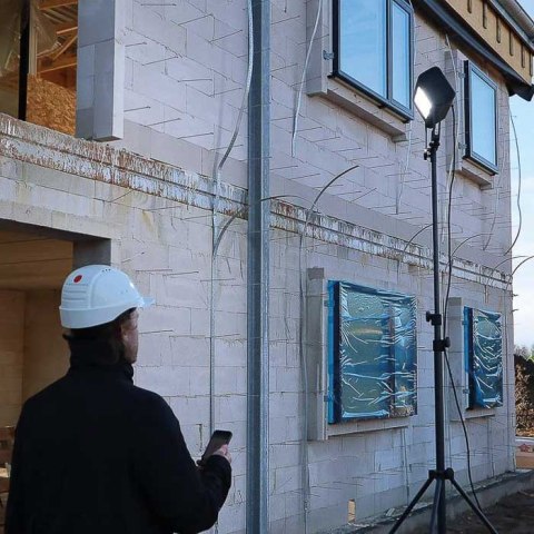 Lampa do oświetlania dużych obszarów roboczych 40000 lm Scangrip SITE LIGHT 40 03.5268 w walizce transportowej 49.0389
