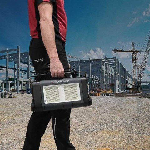 Lampa do oświetlania dużych obszarów roboczych 80000 lm Scangrip SITE LIGHT 80 03.5269 w walizce transportowej 49.0390