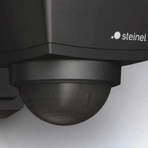 Lampa elewacyjna z czujnikiem ruchu i zmierzchu Steinel L 10 S PIR max.15W E27 IP44 IK03 230V czarna / tworzywo sztuczne