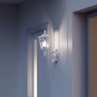 Lampa elewacyjna z czujnikiem ruchu i zmierzchu Steinel L 16 S PIR max.20W w Led E27 IP44 IK03 230V biały / tworzywo sztuczne