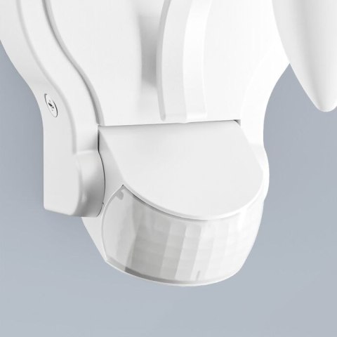 Lampa elewacyjna z czujnikiem ruchu i zmierzchu Steinel L 16 S PIR max.20W w Led E27 IP44 IK03 230V biały / tworzywo sztuczne