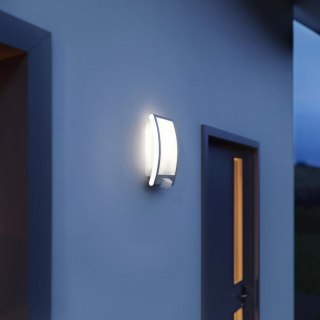 Lampa elewacyjna z czujnikiem ruchu i zmierzchu Steinel L 22 S PIR max.60W E27 IP44 IK03 230V srebrna / stal nierdzewna