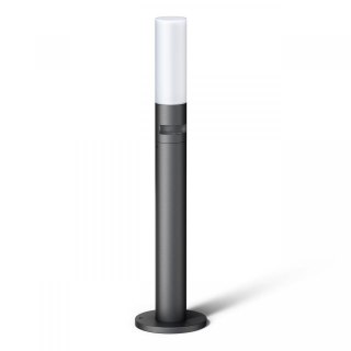 Lampa ogrodowa z czujnikiem ruchu i zmierzchu Steinel GL 65 S LED 8,5W 3000K 575lm IP44 IK03 230V antracyt / aluminium