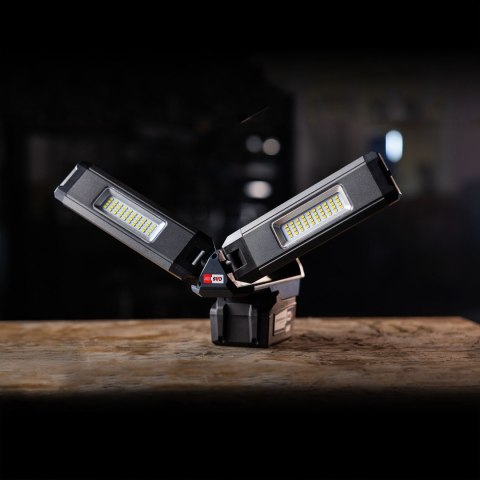 Lampa robocza z dwiema głowicami 2500 lm ze statywem TOWER COMPACT CONNECT 03.6110C