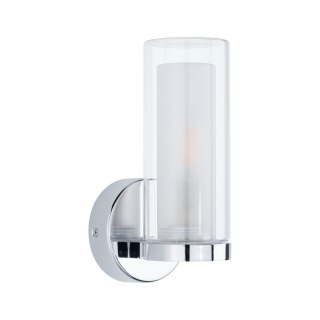 Lampa ścienna LUENA E14 max. 20W IP44 230V szkło chrom / metal