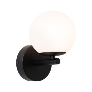 Lampa ścienna łazienkowa GOVE LED 5W 400lm 3000K IP44 230V czarny matowy / metal / szkło