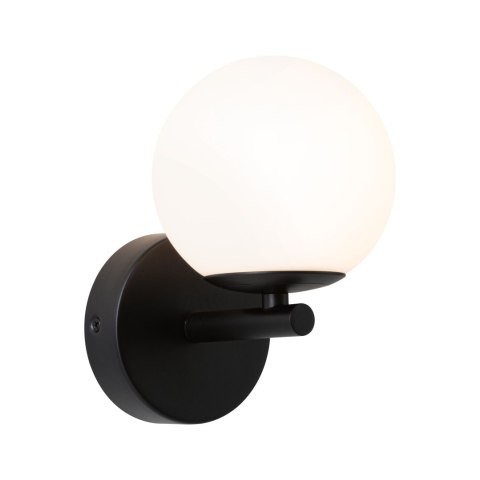 Lampa ścienna łazienkowa GOVE LED 5W 400lm 3000K IP44 230V czarny matowy / metal / szkło