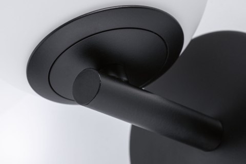 Lampa ścienna łazienkowa GOVE LED 5W 400lm 3000K IP44 230V czarny matowy / metal / szkło