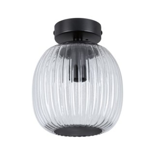 Lampa sufitowa łazienkowa RUYA E14 max.20W IP44 230V czarny matowy / szkło