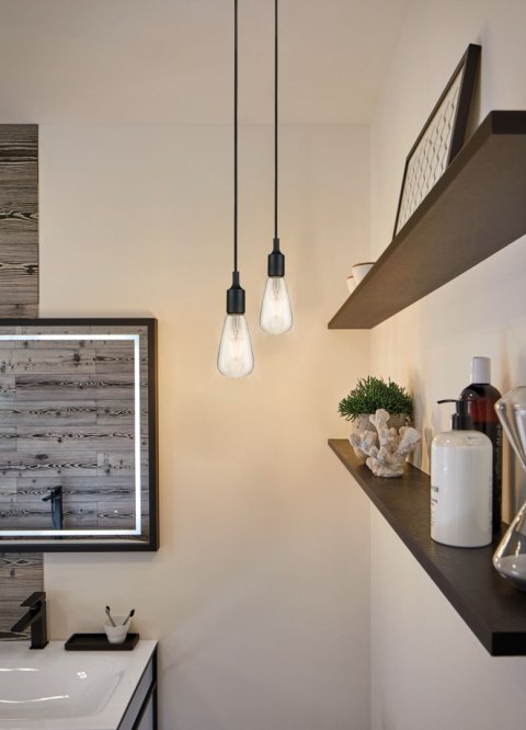 Lampa wisząca KETIL Neordic E27 max. 20W IP44 230V czarny / tworzywo sztuczne