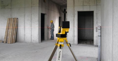 Laser wieloliniowy Stabila LA 180 L REC 410 Line RF, zestaw 6-częściowy