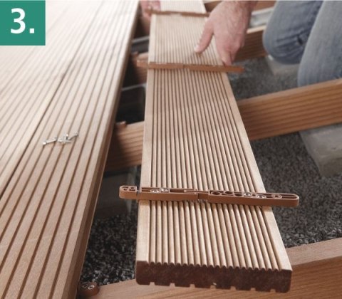 Łącznik do niewidocznych połączeń tarasu Wolfcraft [100 szt.]