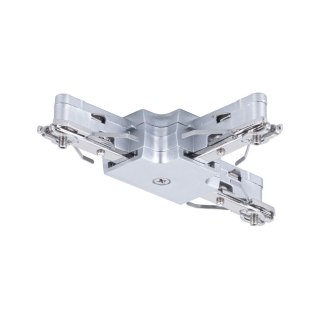 Łącznik szynowy T URail system 230V chrom matowy / metal