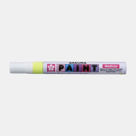 Marker Paint FLUO ze średnią żółtą końcówką, Sakura